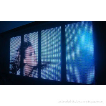 P12.5 Rental Flexible Led Video Screen , Indoor Smd 3528 Led Curtain Wall 6400 Dots/m2